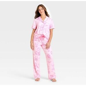 WICKED KATIE KIME Women's Lounge Pajama Set Pink GLINDA ELPHABA OZ‎ SIZE XXS